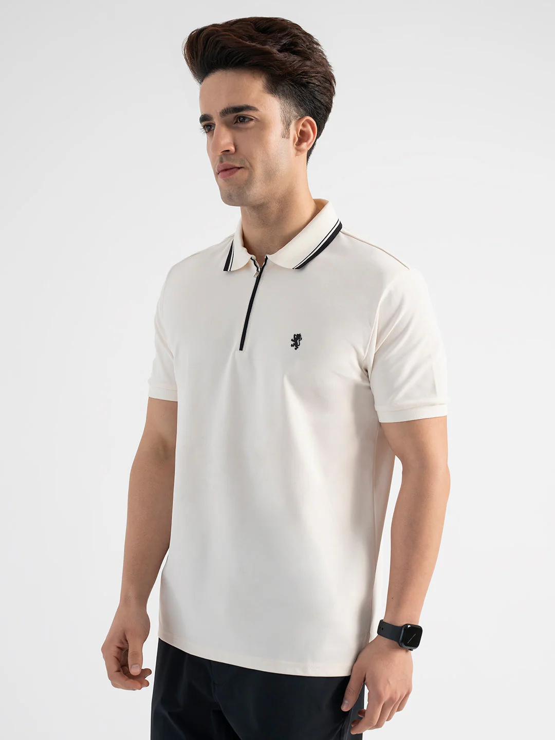 Casual White Polo T-Shirt for Men | Smart Casual Wear - Image 2