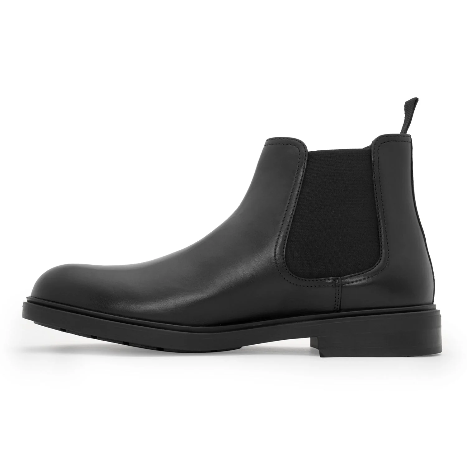 Chelsea Boots for Men in Black | Casual Leather Mid-Cut Boots - Image 3