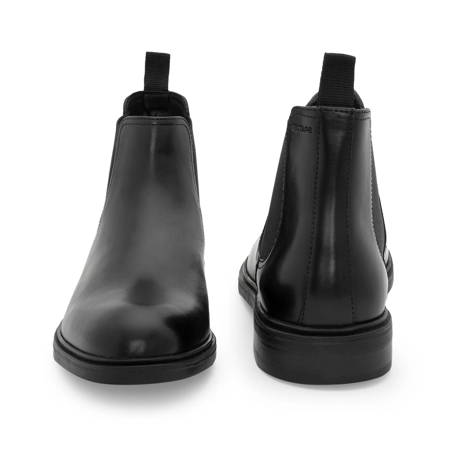 Chelsea Boots for Men in Black | Casual Leather Mid-Cut Boots - Image 4