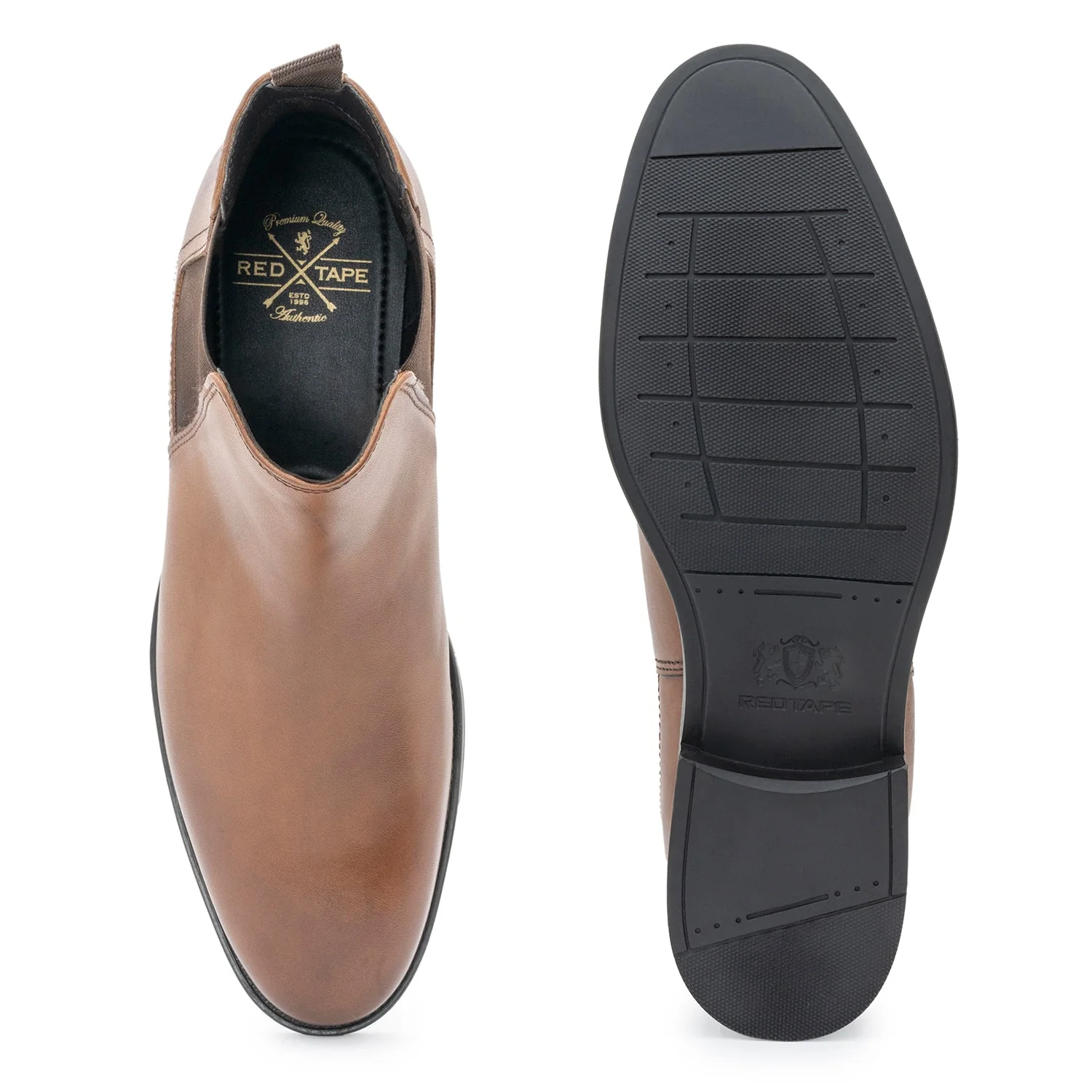 Red Tape Chelsea Boots for Men | Real Leather Shoes With High-Top Pattern - Image 6