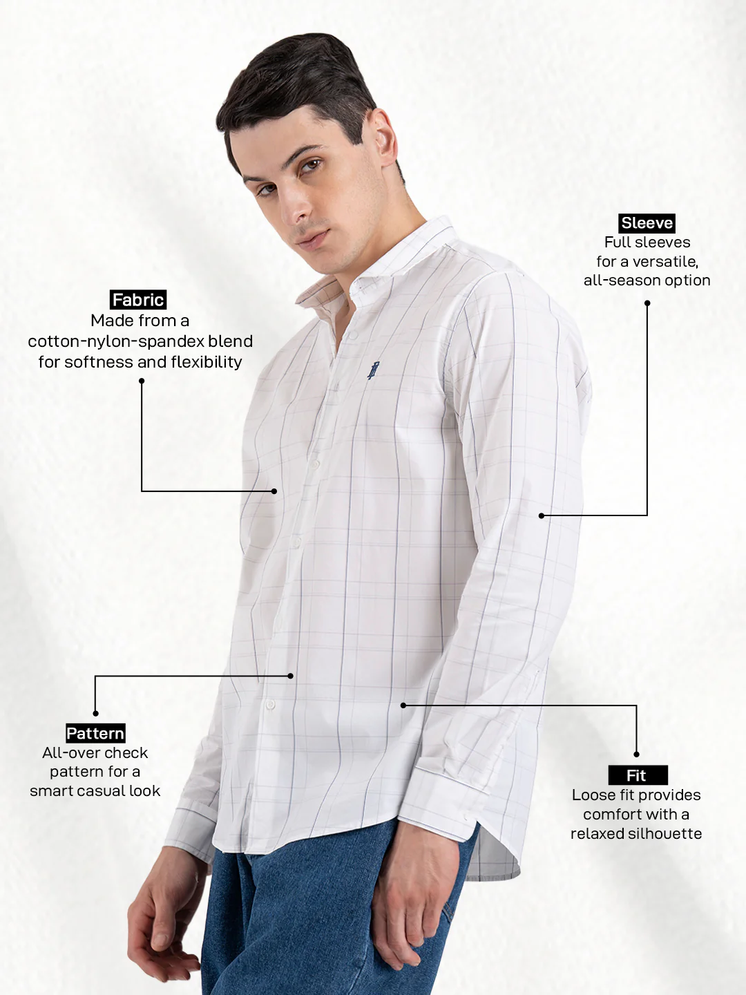 Classic Check Shirt for Men - Image 2