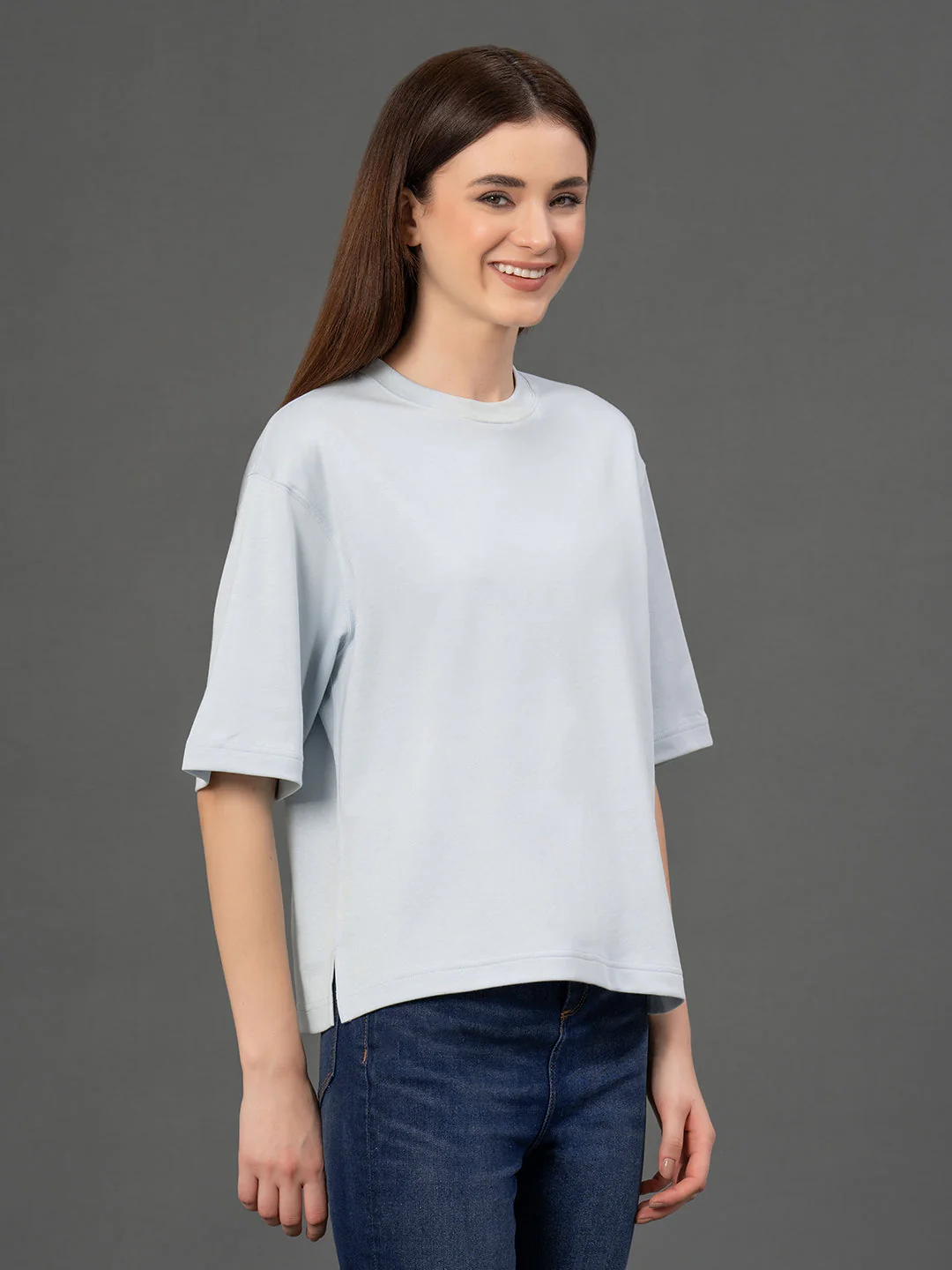 Classic Round Neck Oversized T-Shirt - Image 2