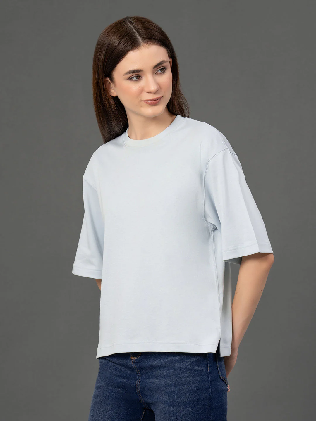 Classic Round Neck Oversized T-Shirt - Image 6