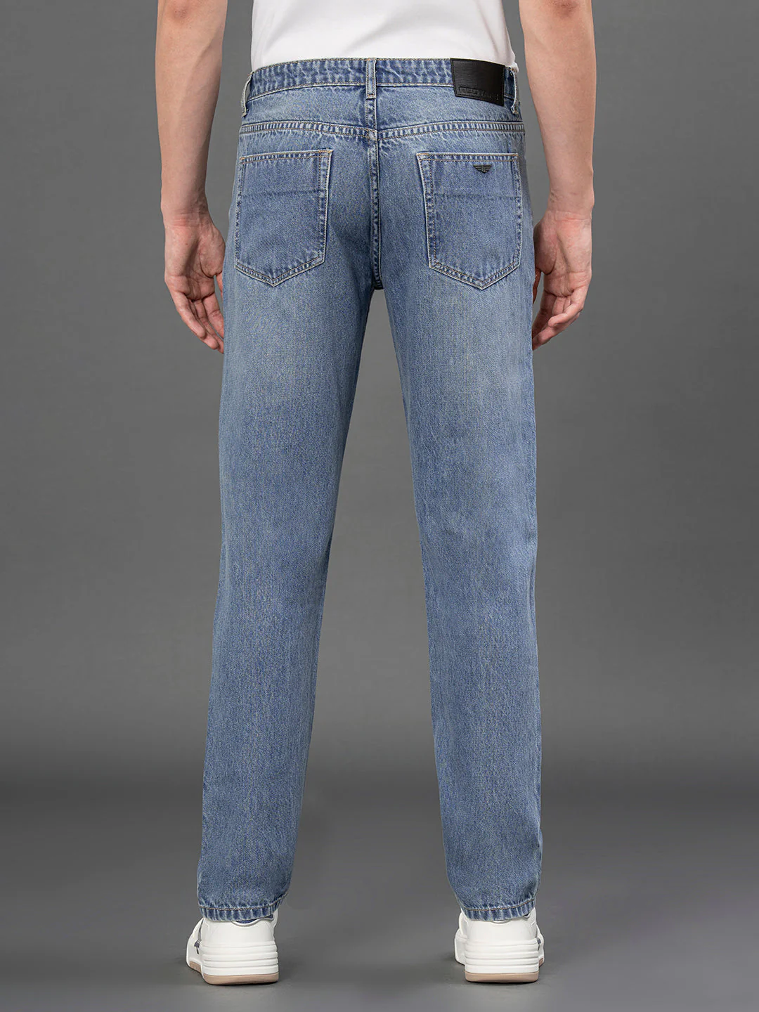 Classic Straight Fit Denim Jeans for Men - Image 3