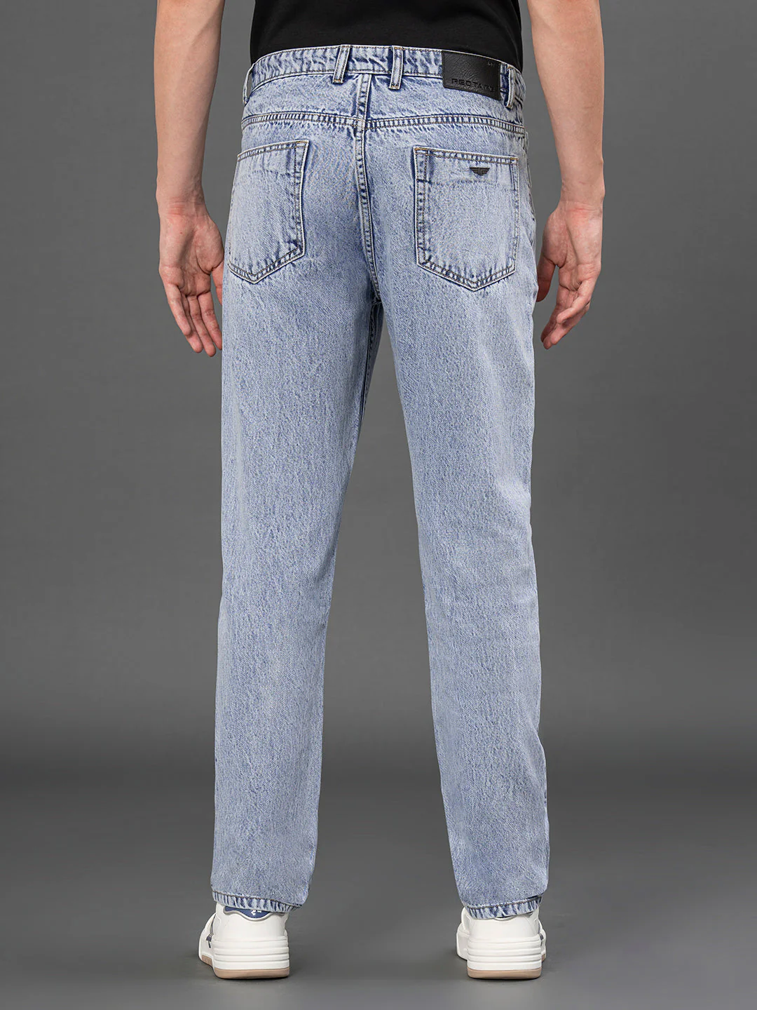 Classic Straight Fit Denim Jeans for Men - Image 3