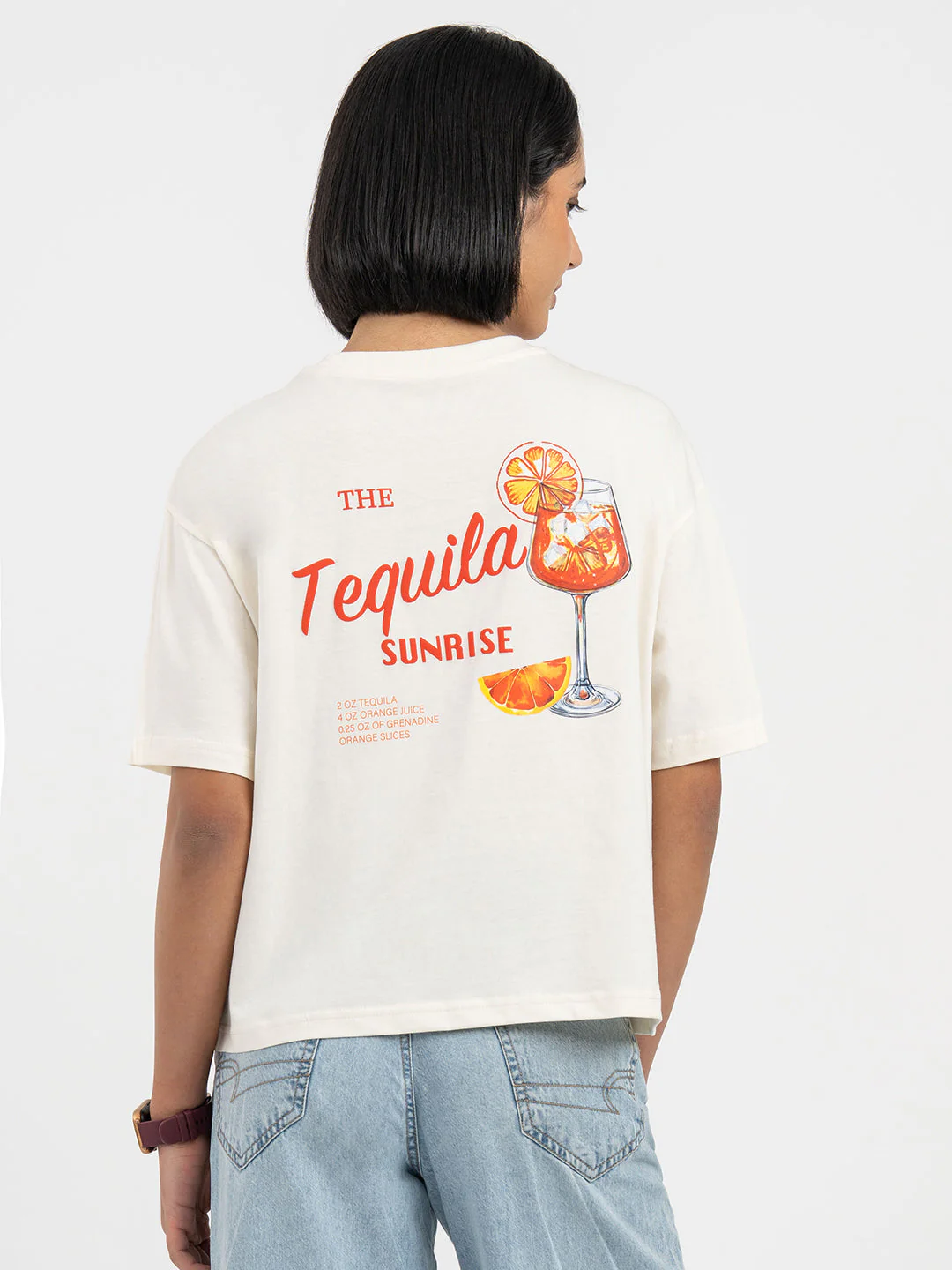 Cream T-Shirt for Women - Image 3