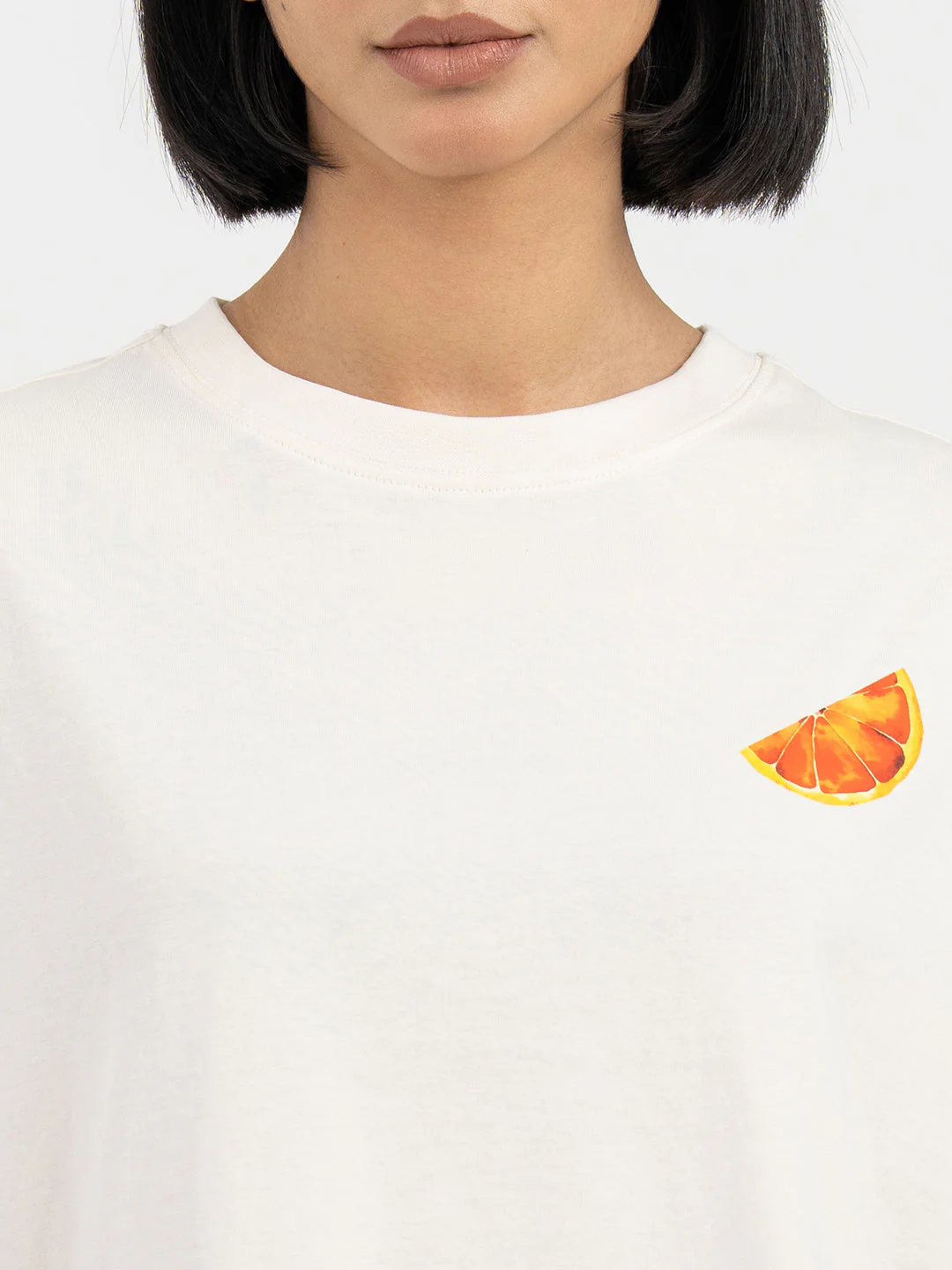 Cream T-Shirt for Women - Image 4