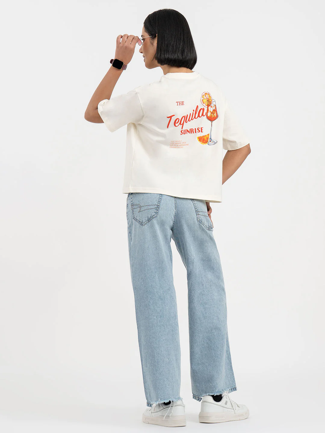 Cream T-Shirt for Women - Image 5