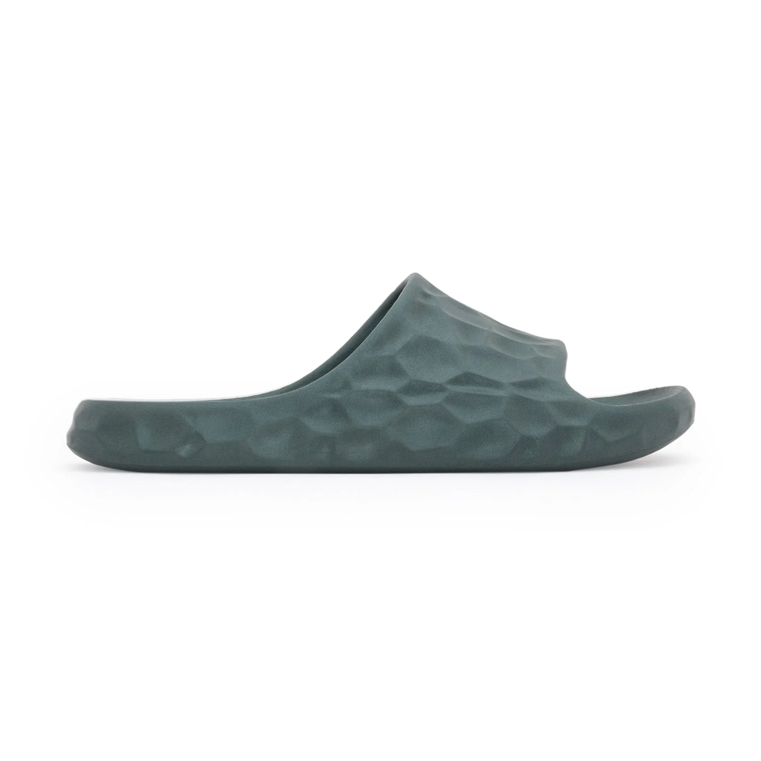 Dark Green Pool Sliders for Men - Image 2