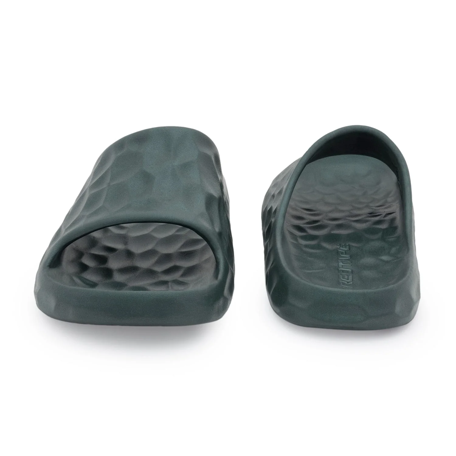 Dark Green Pool Sliders for Men - Image 4