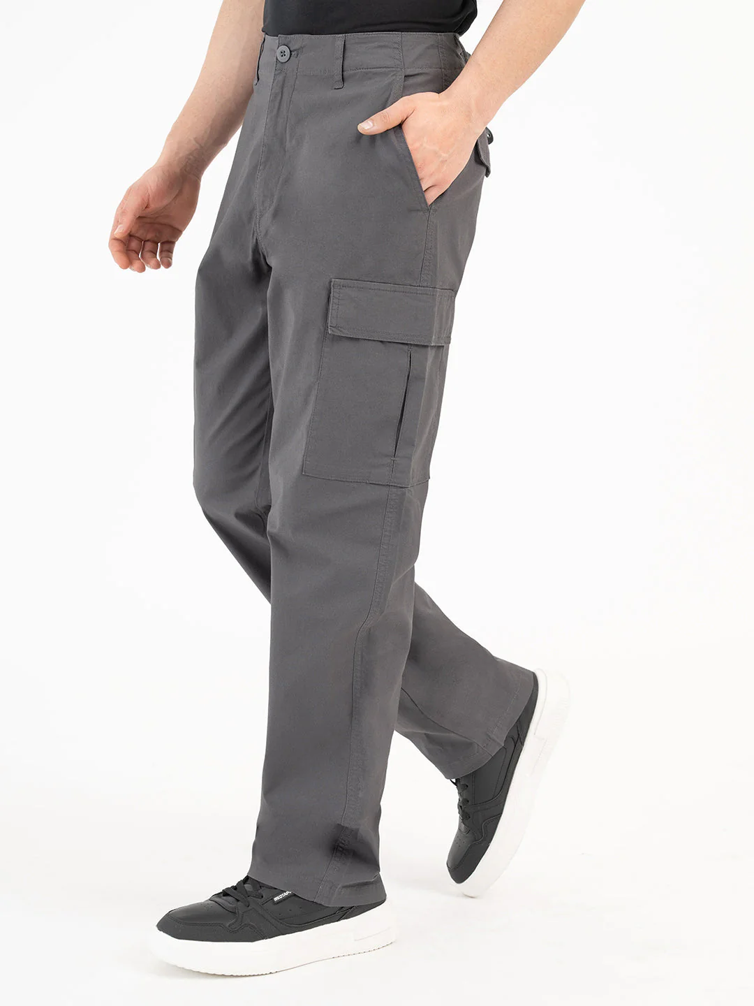 Red Tape Dark Grey Joggers for Men - Image 2