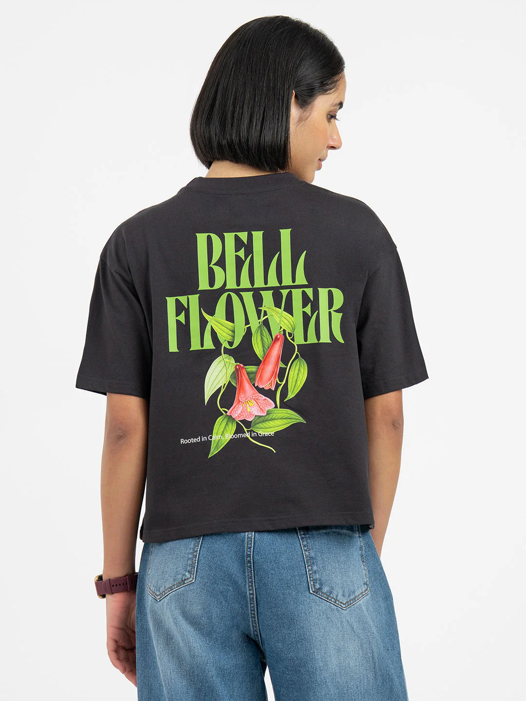 Dark Grey T-Shirt for Women - Image 3