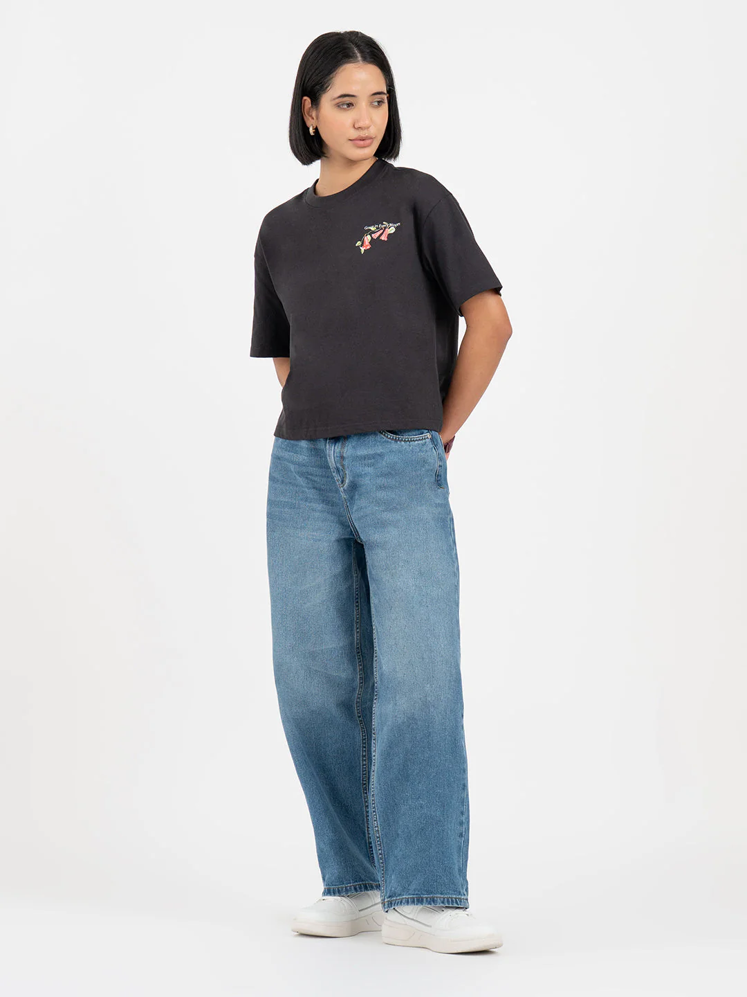 Dark Grey T-Shirt for Women - Image 5