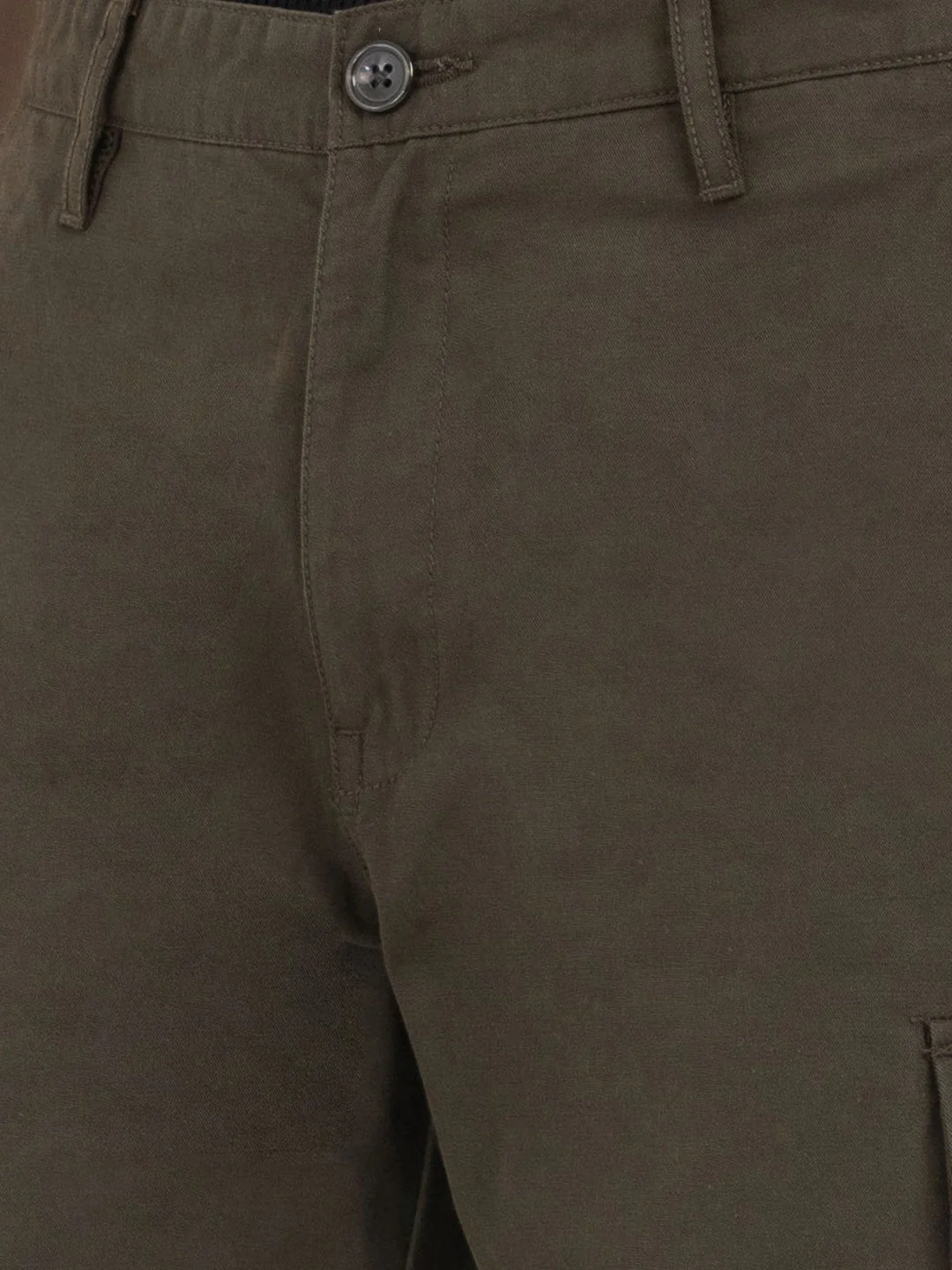 Dark Olive Cargo Trousers for Men | Everyday Casual Wear - Image 4
