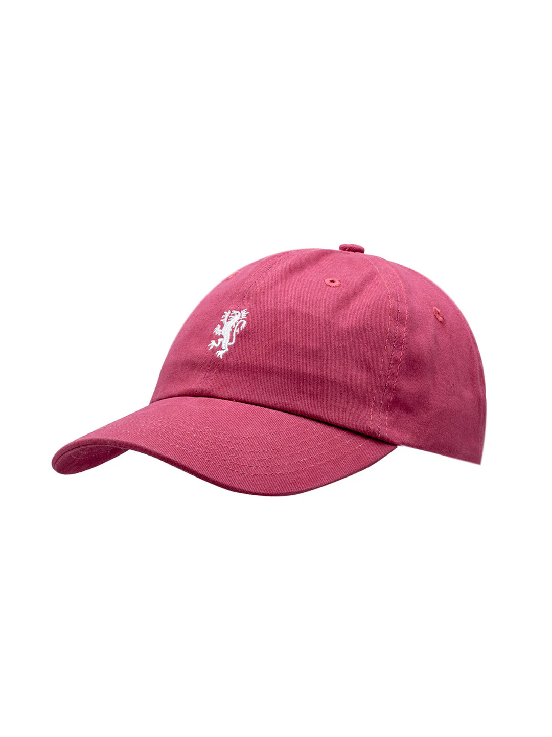 Dark Pink Free Size Solid Unisex Cap | All Sports Cap with Airholes & Adjustable Strap - Image 6