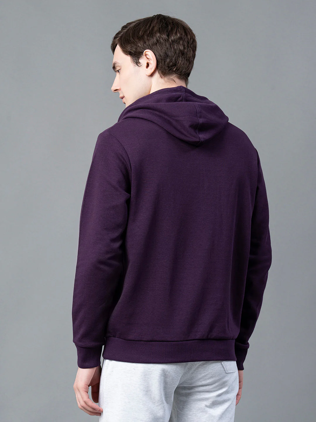 Dark Purple Hoodie for Men - Image 3