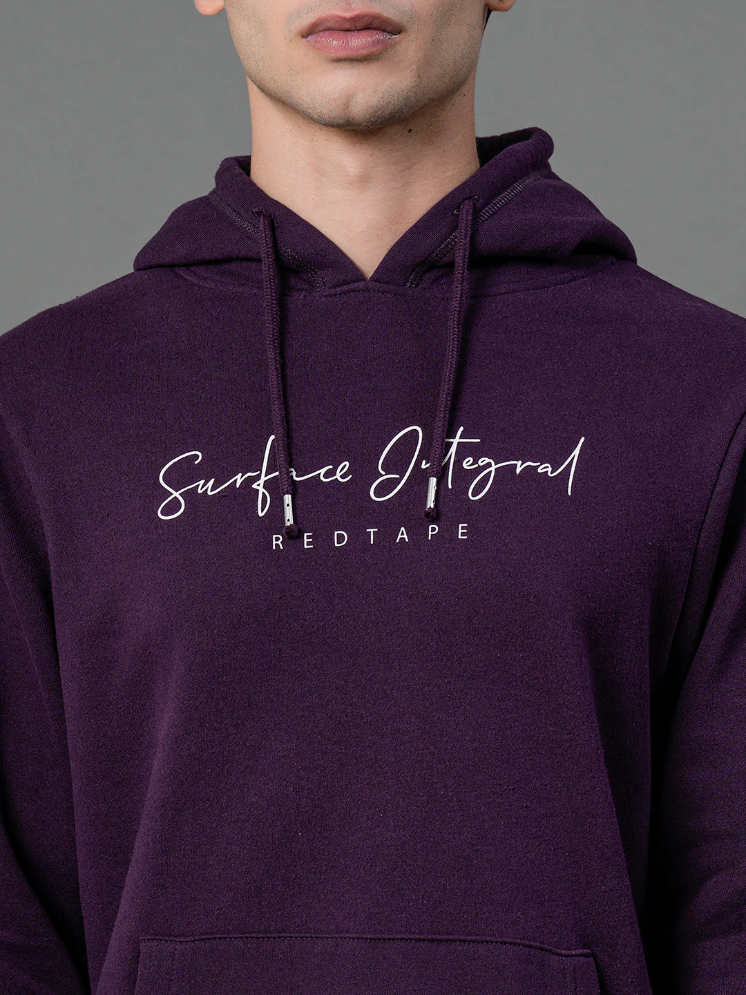Dark Purple Regular Fit Hoodie for Men - Image 4