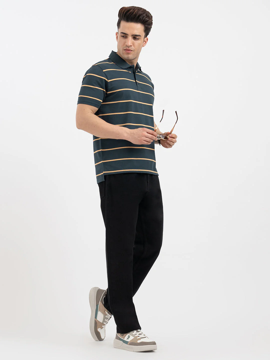 Red Tape Dark Teal Polo T-Shirt for Men - Image 5