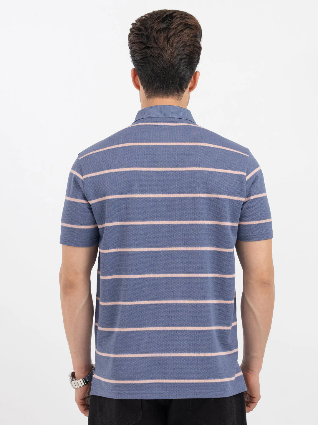 Red Tape Deep Blue Polo T-Shirt for Men - Image 3
