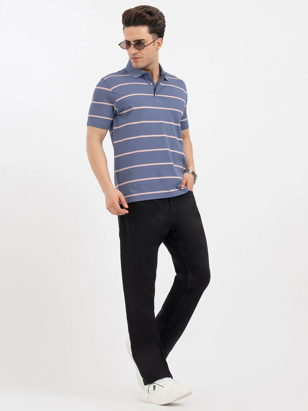Red Tape Deep Blue Polo T-Shirt for Men - Image 5