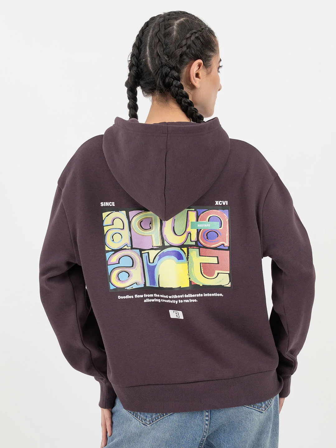 Deep Purple Hoodie for Women - Image 3