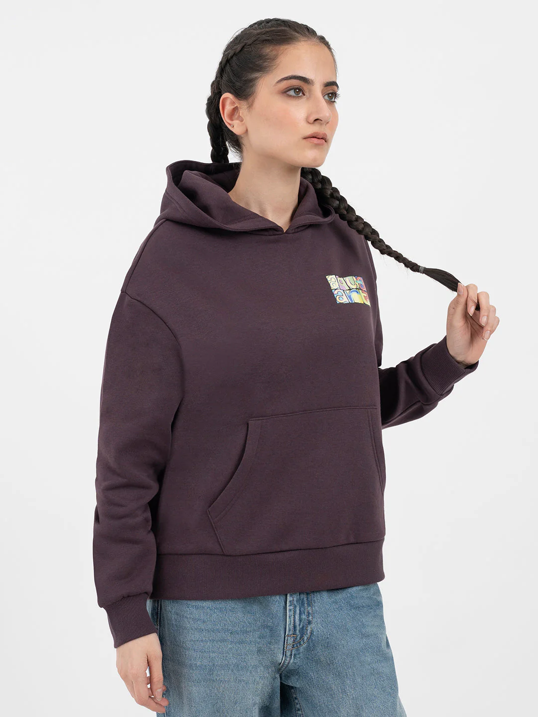 Deep Purple Hoodie for Women - Image 6