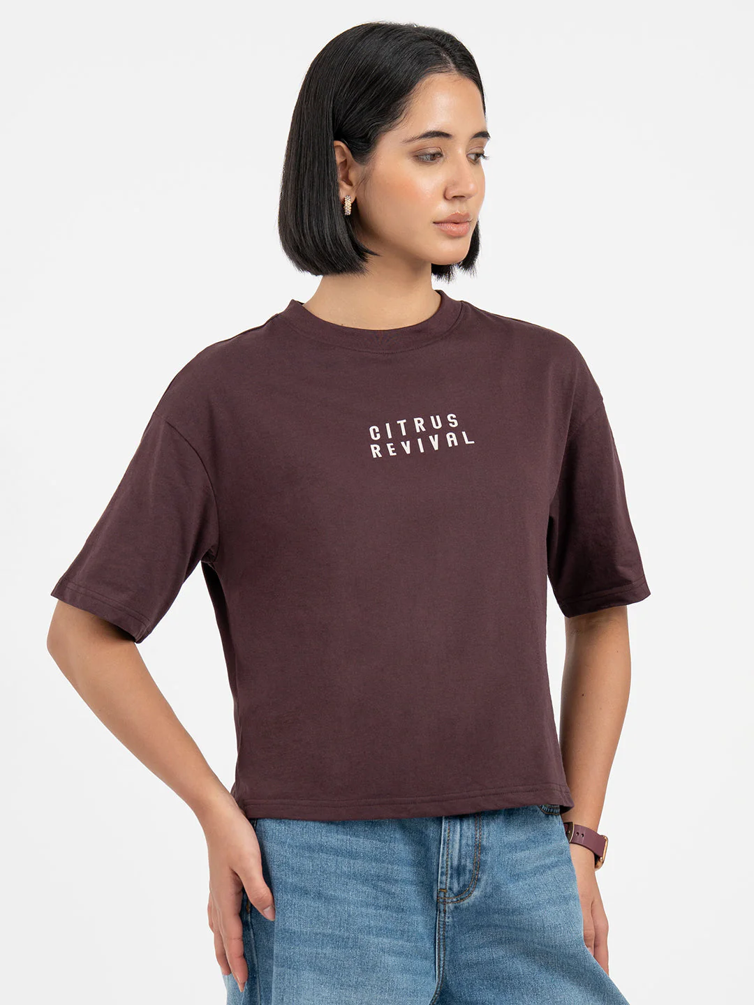 Deep Purple T-Shirt for Women - Image 6