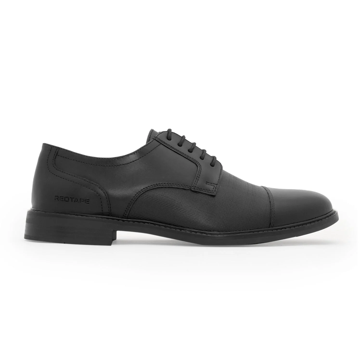 Derby Shoes for Men in Black | Formal Leather Shoes - Image 2