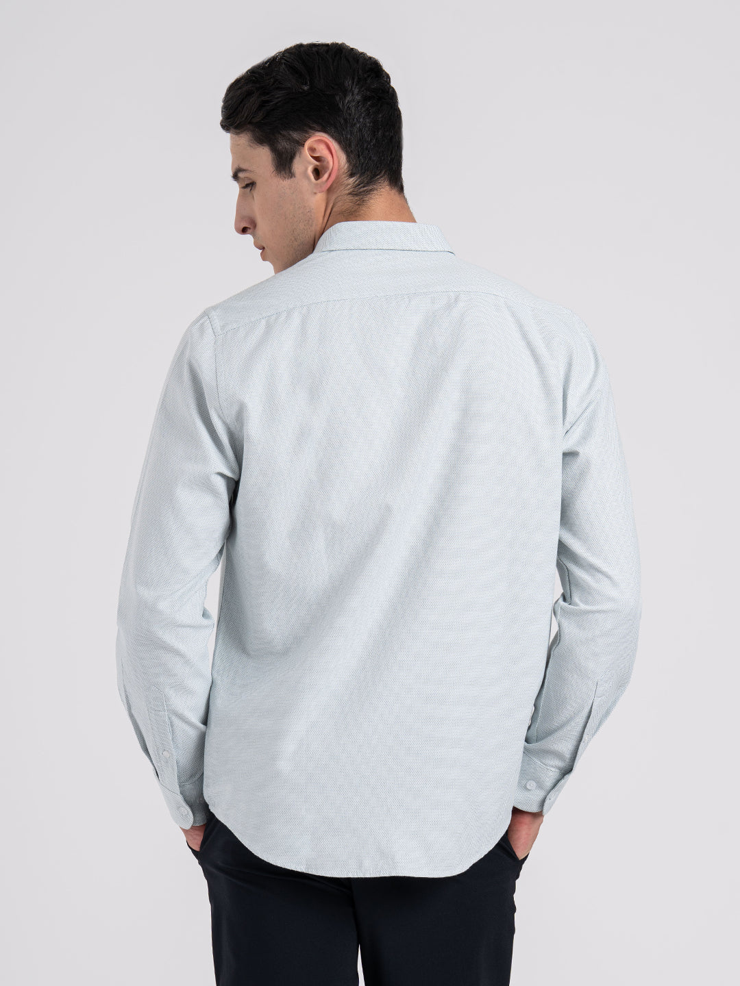 Dobby Button-Down Formal Shirt for Men - Image 4