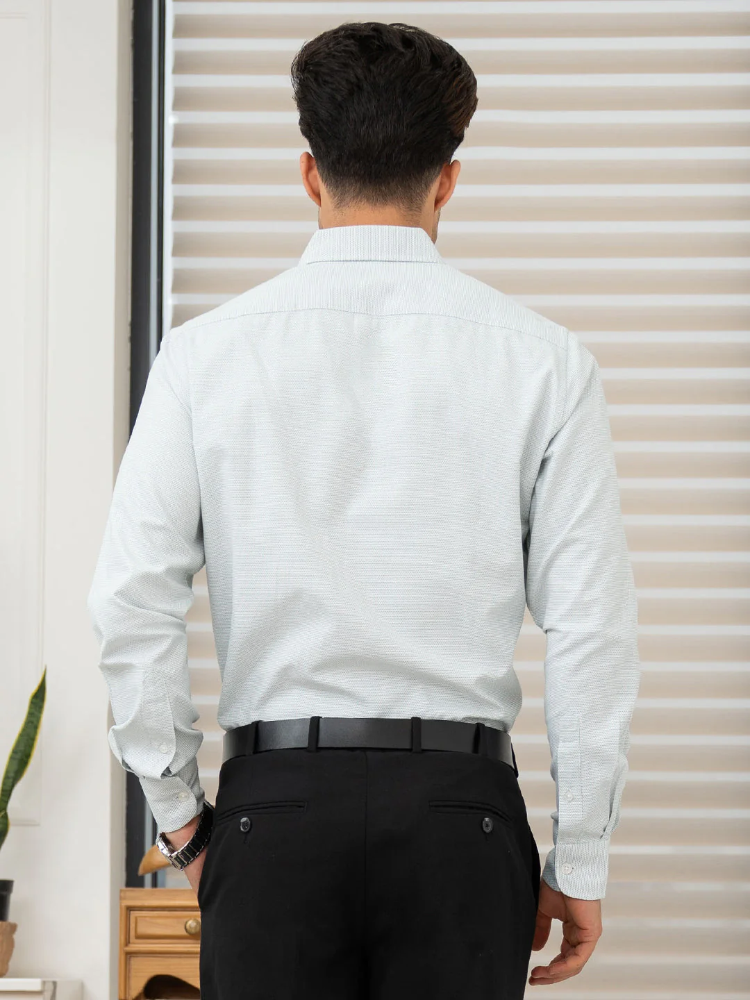 Dobby Button-Down Formal Shirt for Men | Premium & Minimalist Design - Image 3