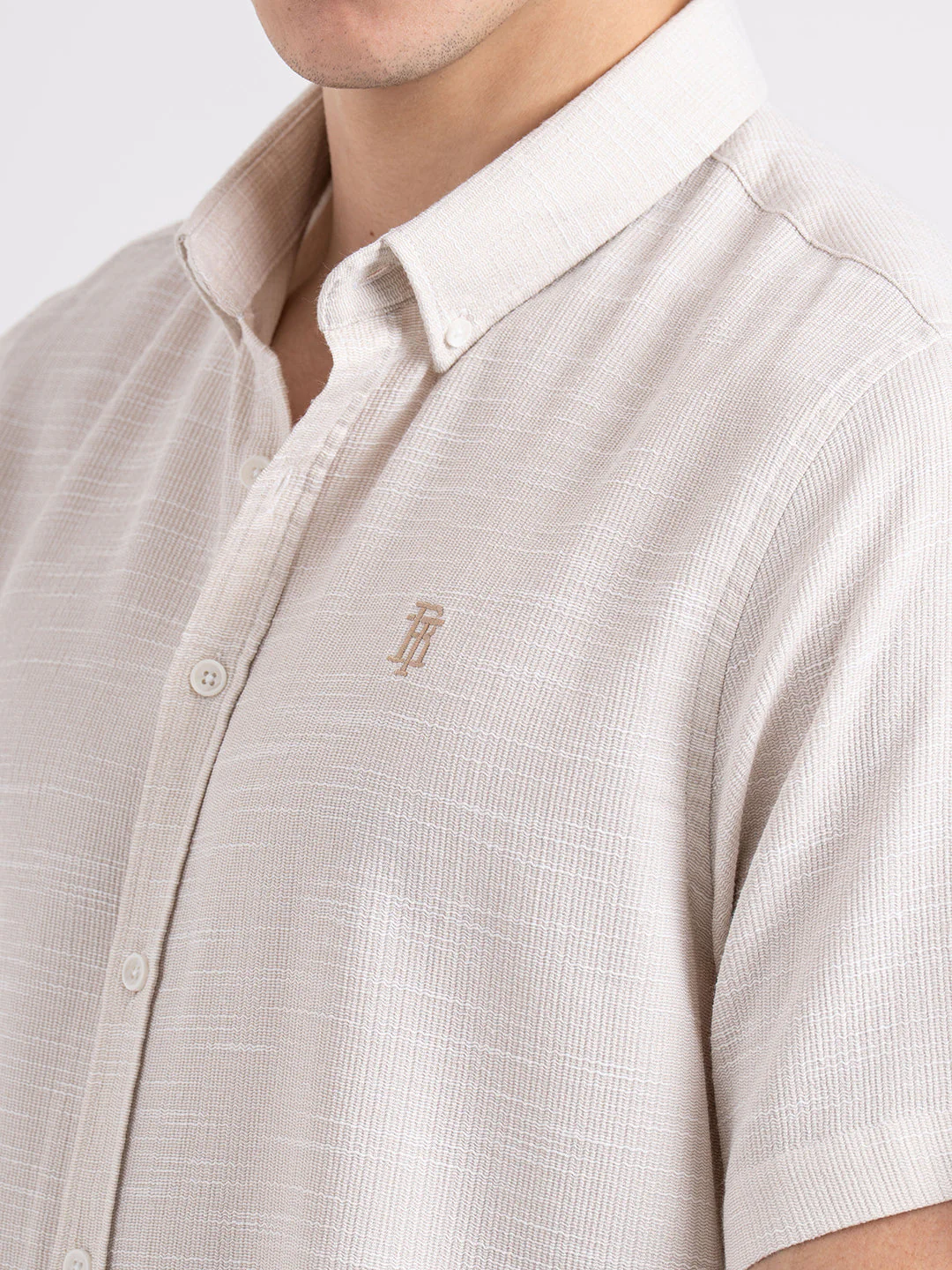 Dobby Half Slevee Button Down Shirt for Men | Your Go To for Comfort and Style - Image 5