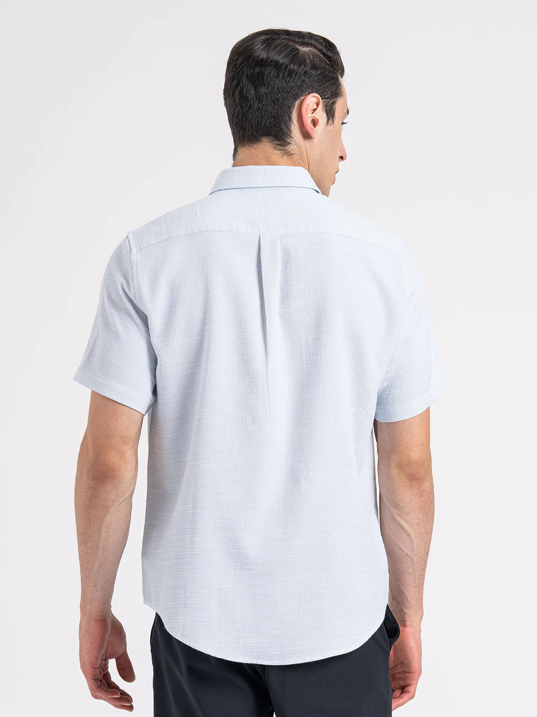 Dobby Half Slevee Button Down Shirt for Men | Your Go To for Comfort and Style - Image 3