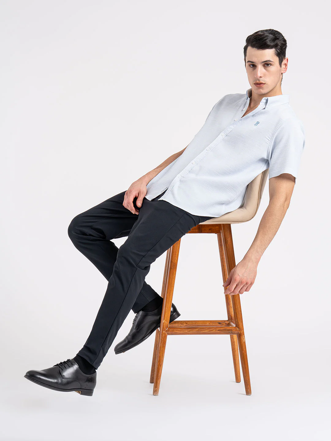 Dobby Half Slevee Button Down Shirt for Men | Your Go To for Comfort and Style - Image 5