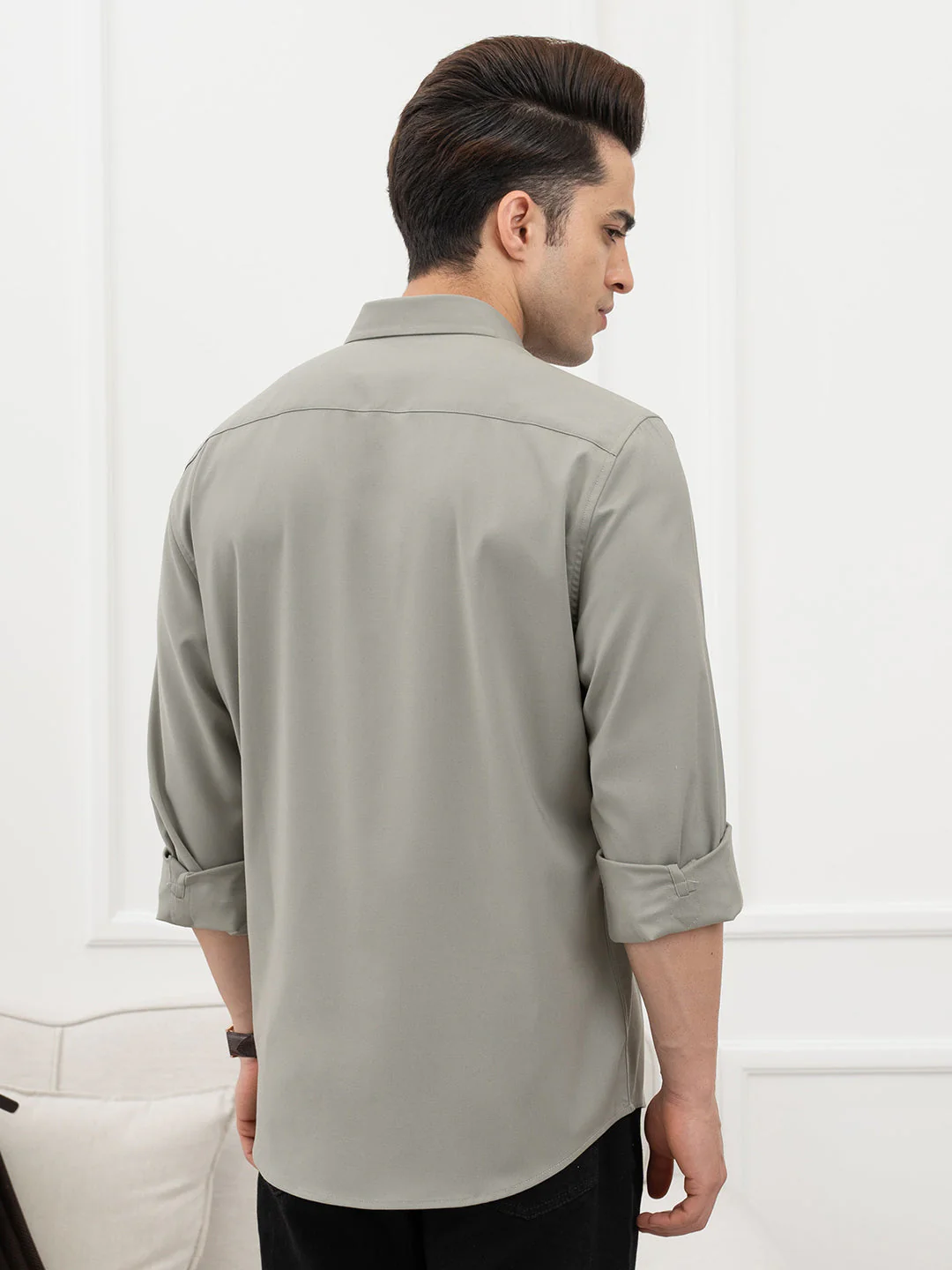 Dull Green Shirt Men - Image 4