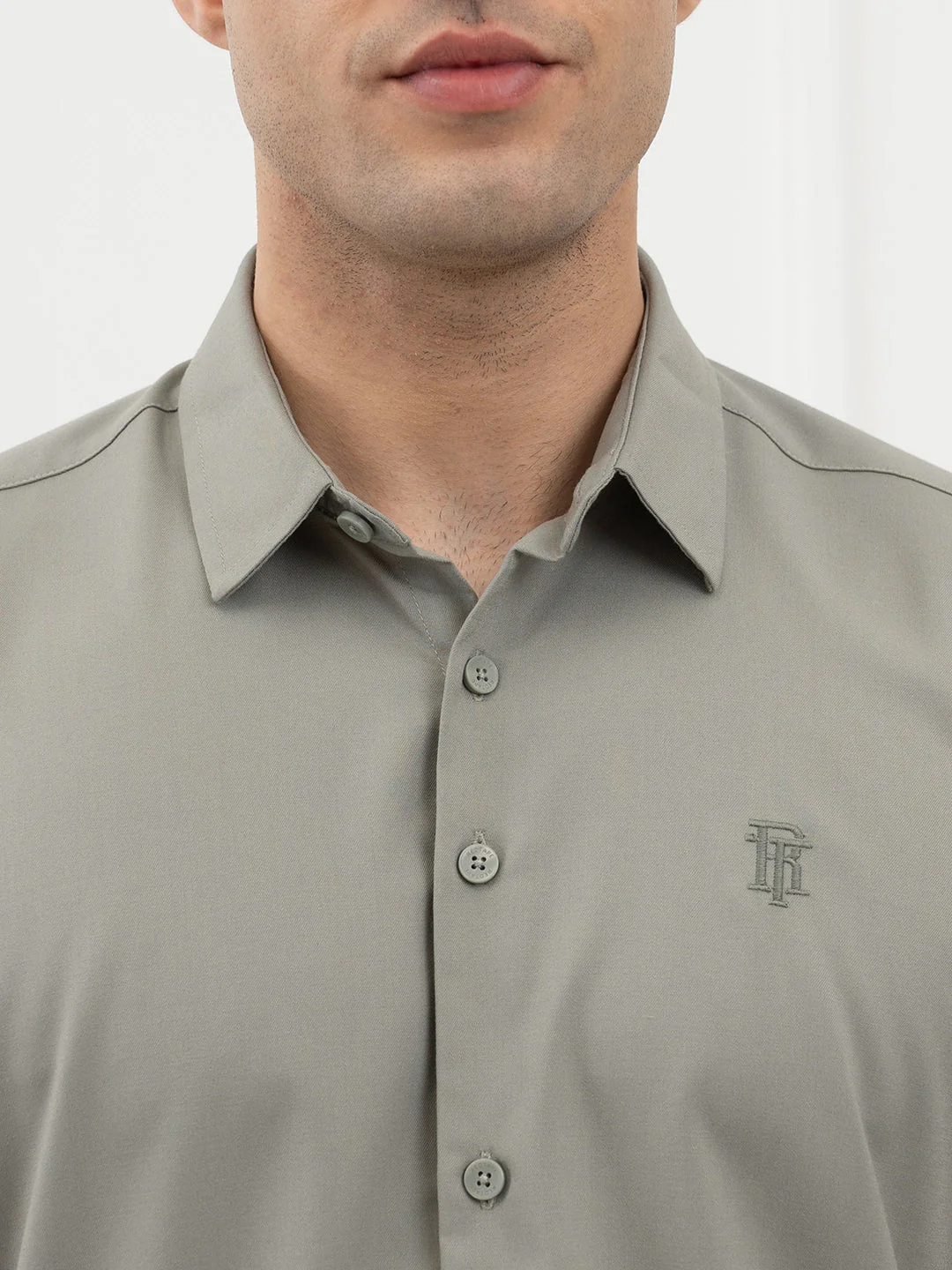 Dull Green Shirt Men - Image 5