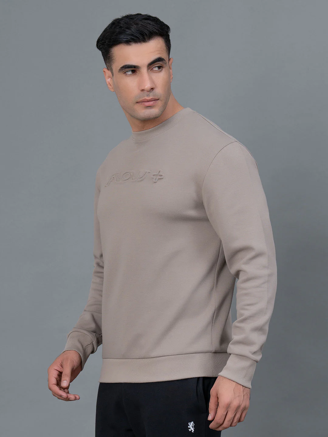 Embossed Athleisure Sweatshirt for Men - Image 2