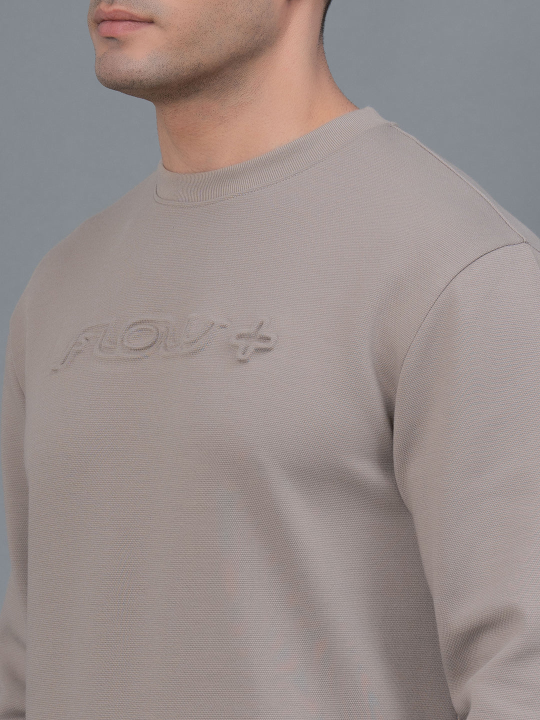 Embossed Athleisure Sweatshirt for Men - Image 4