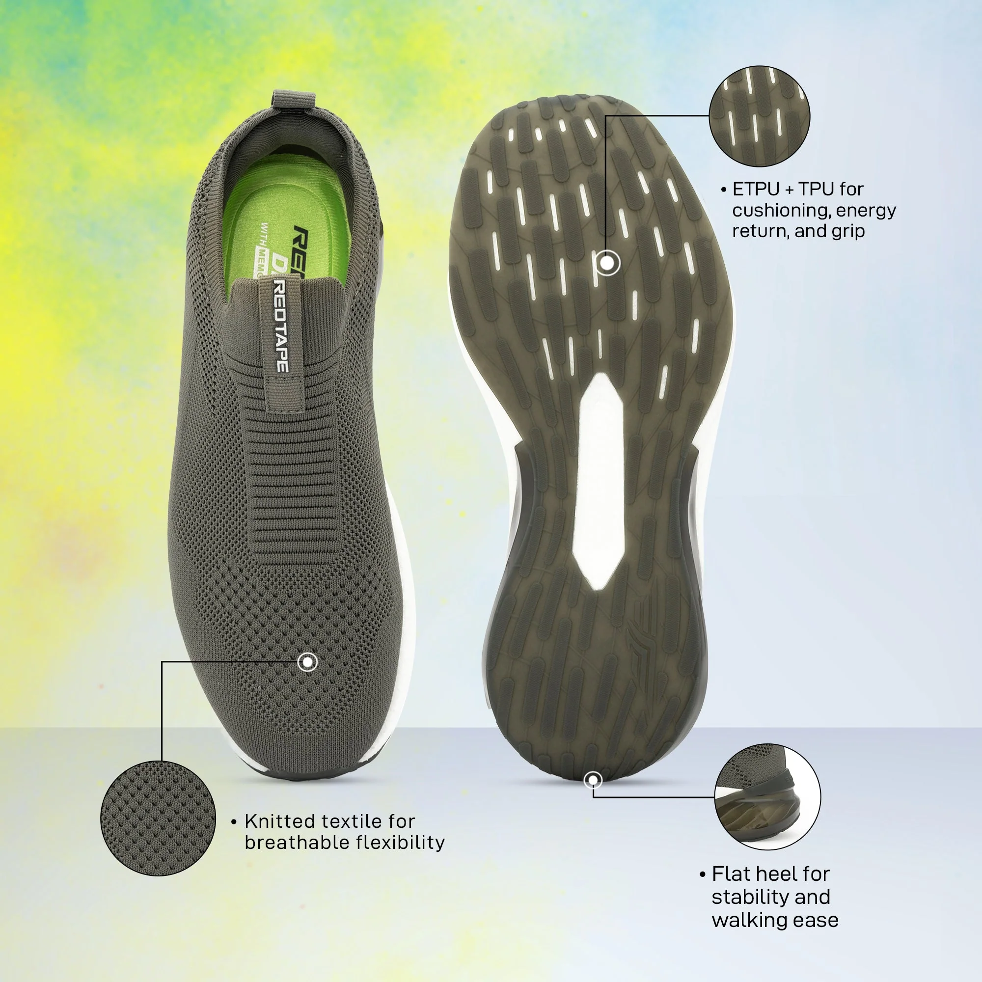 ETPU Men's Walking Slip-On Shoes for Extra Comfort - Image 5