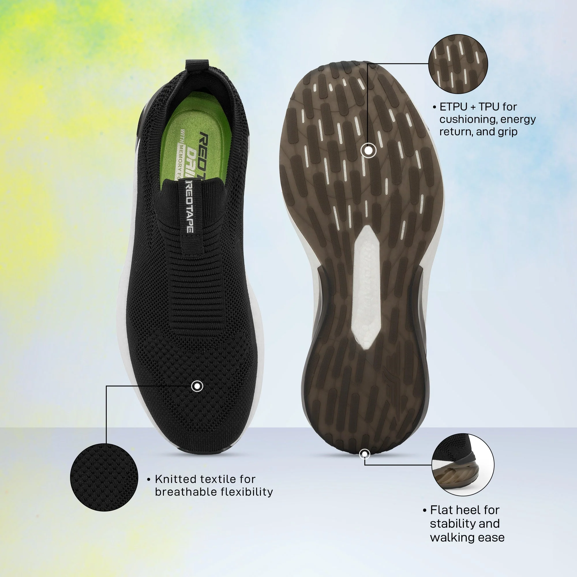 ETPU Men's Walking Slip-On Shoes for Extra Comfort - Image 5