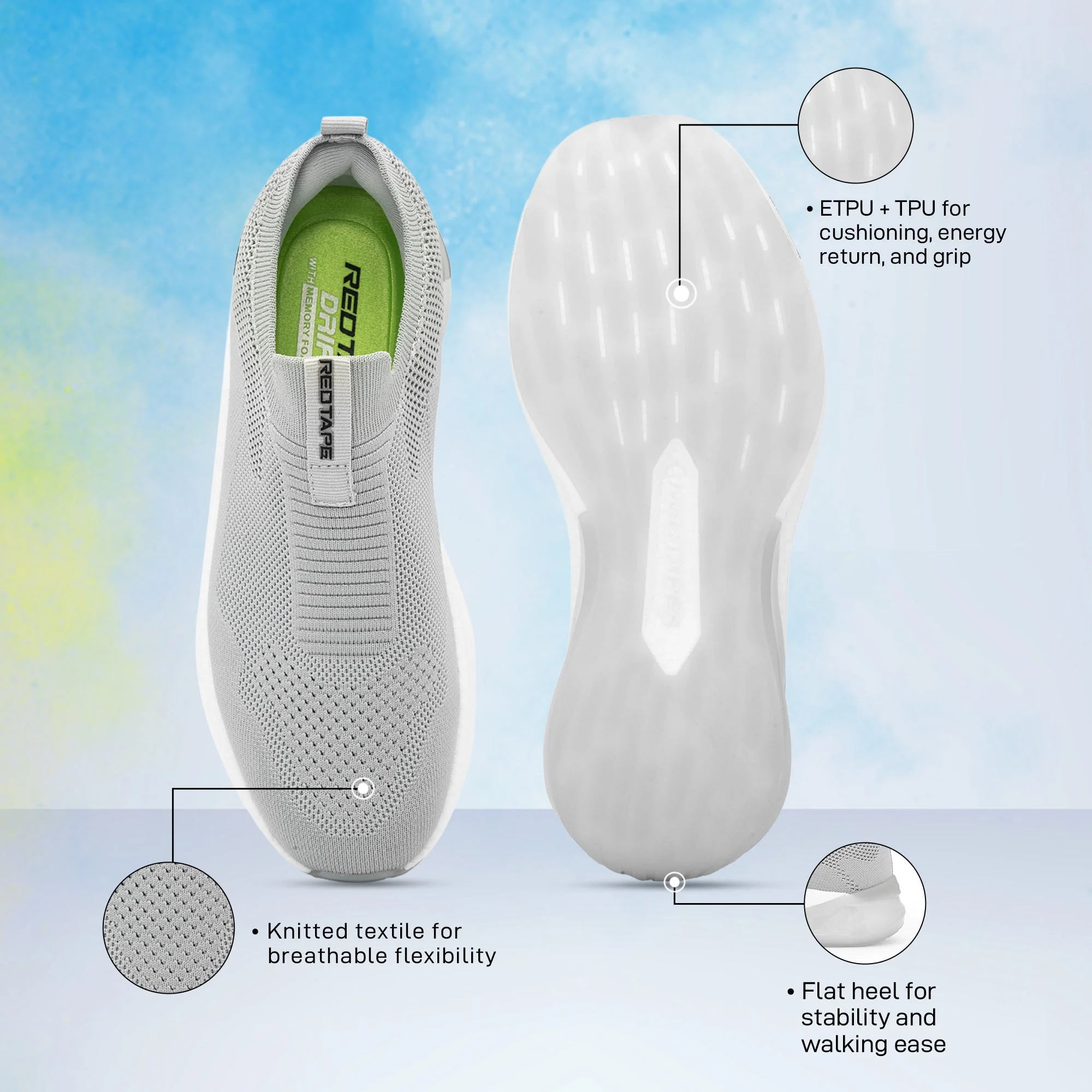 ETPU Men's Walking Slip-On Shoes for Extra Comfort - Image 5