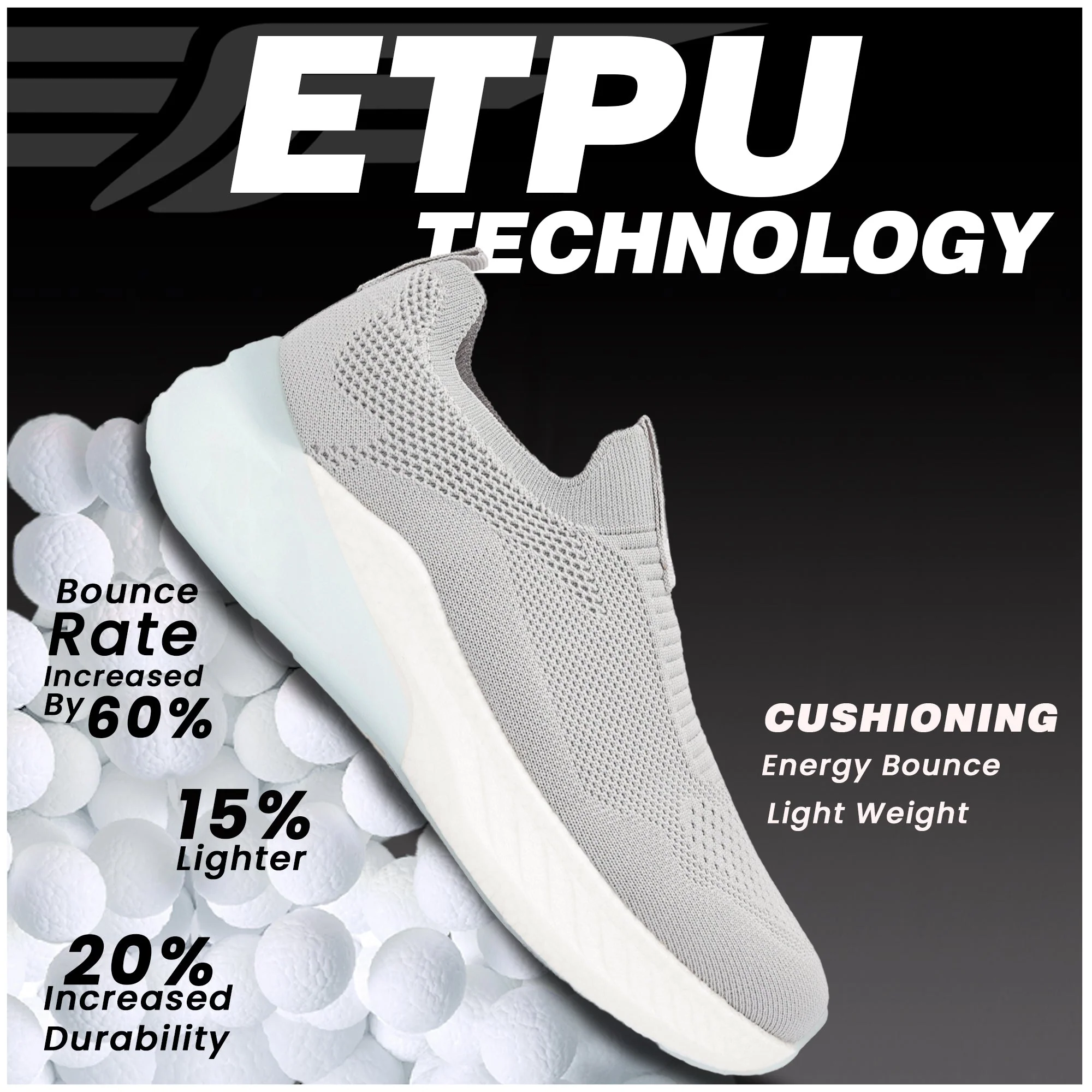 ETPU Women's Walking Slip-On Shoes for Extra Comfort - Image 6