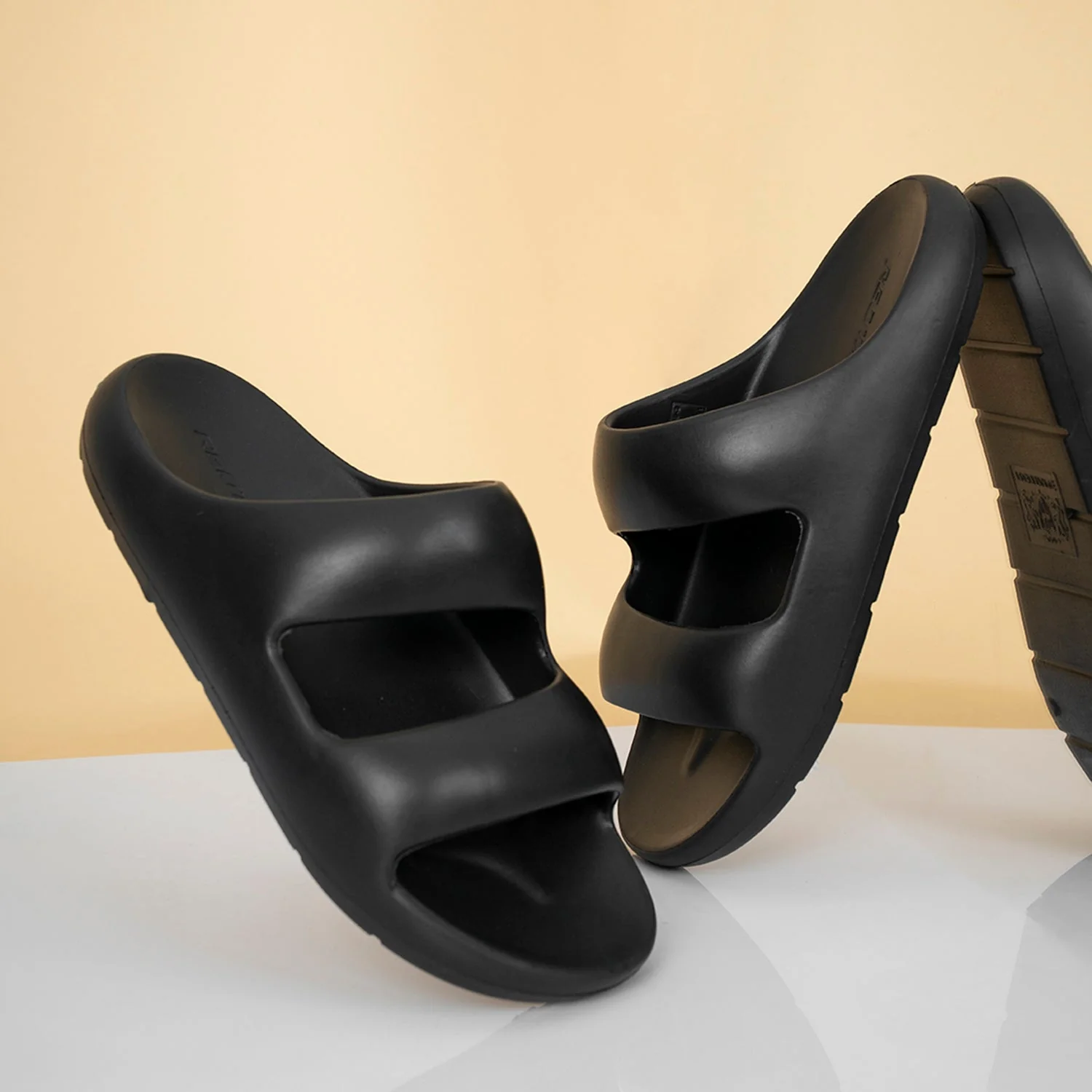 Flip-Flop Sliders for Men | Refined Round-Toe Shape | Relaxing Slip-On Support - Image 6