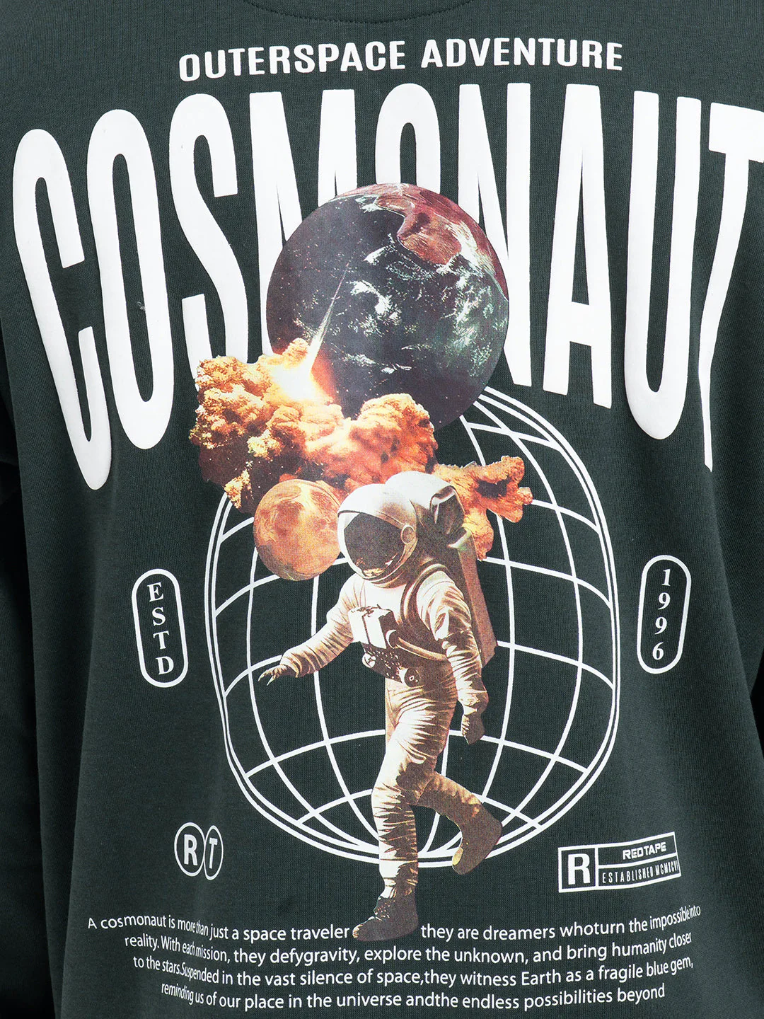 Forest Green Graphic Hoodie for Men | Warmth Meets Everyday Style - Image 7