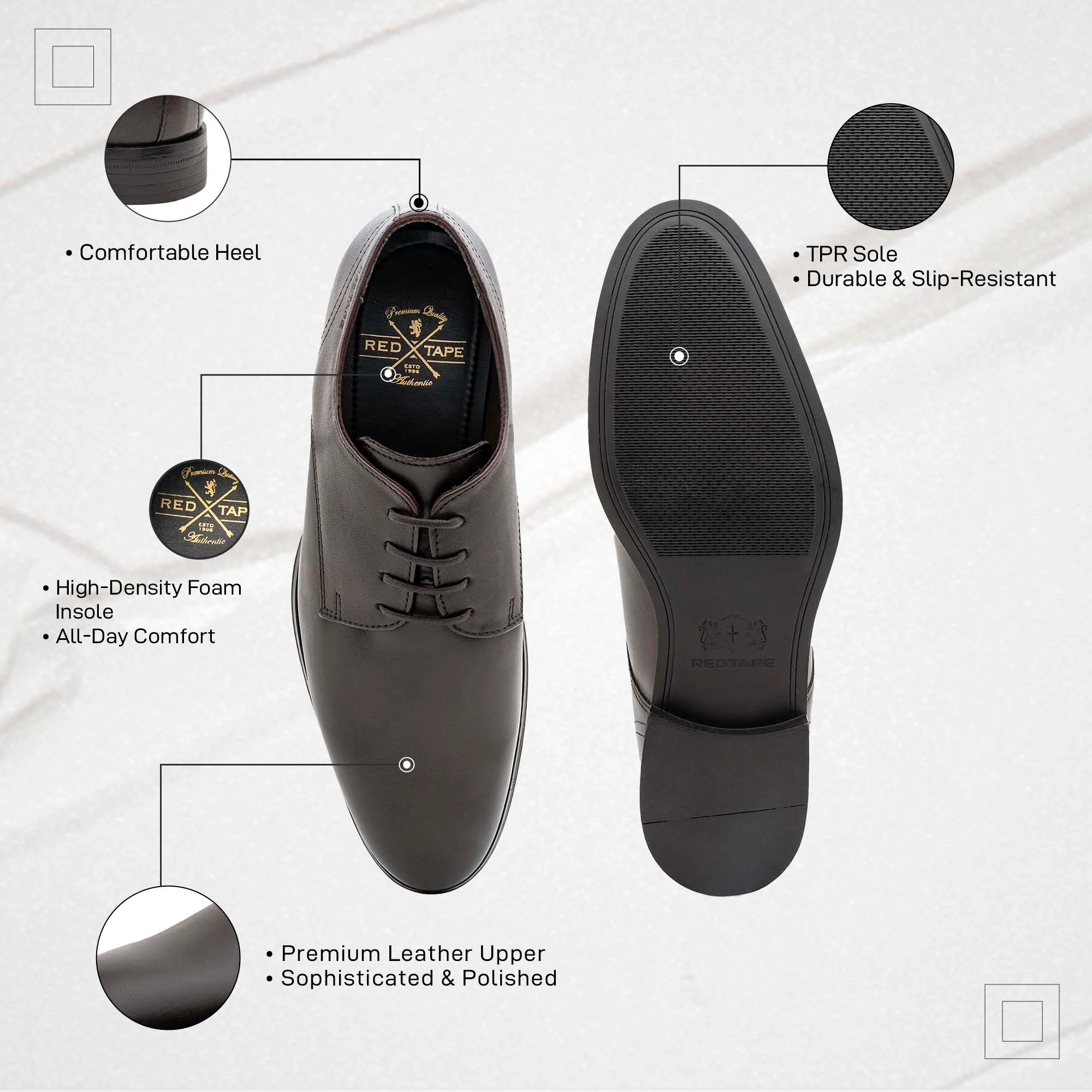 Formal Derby Shoes for Men - Image 5