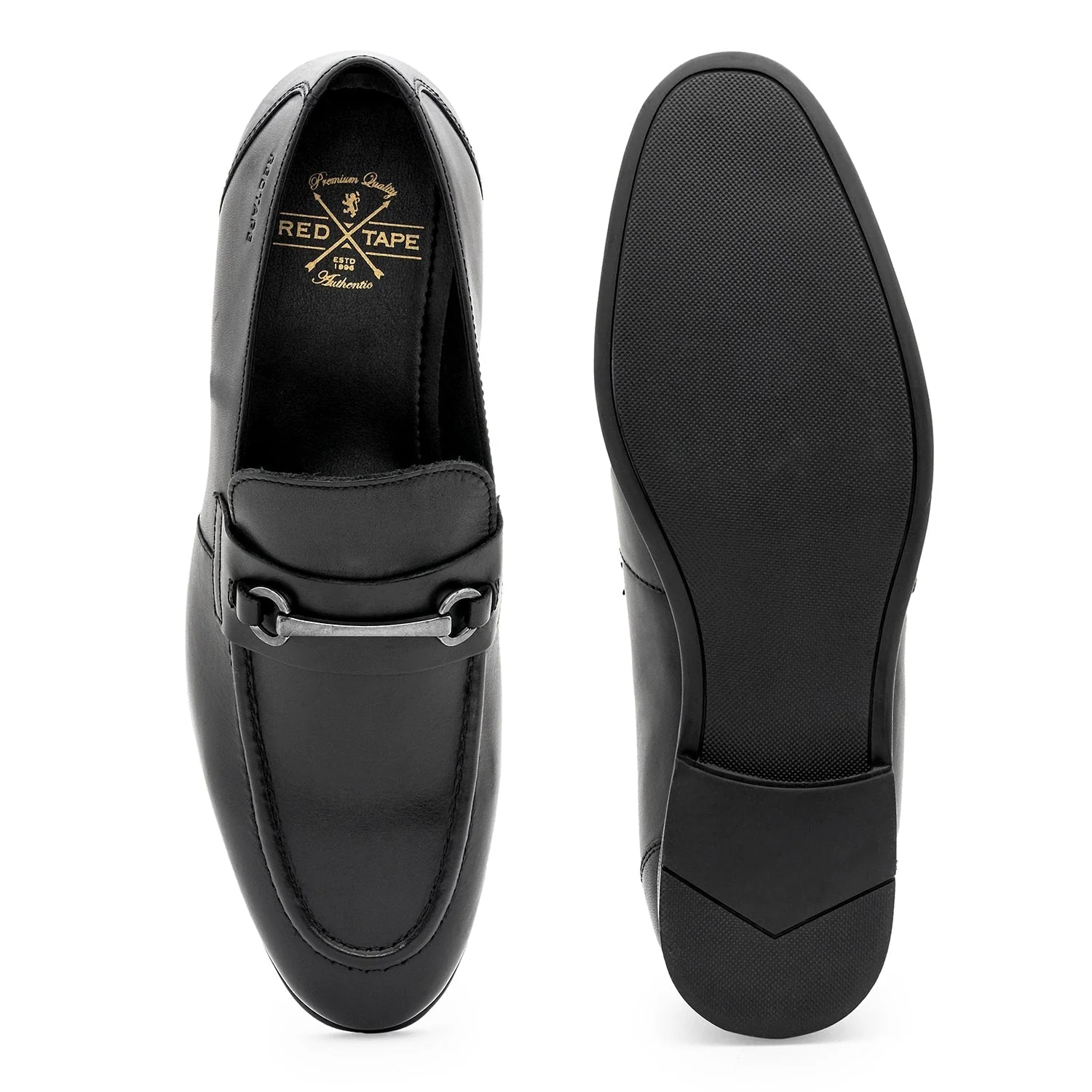 Red Tape Formal Loafers for Men | Real Leather Shoes With Low-cut Pattern - Image 6