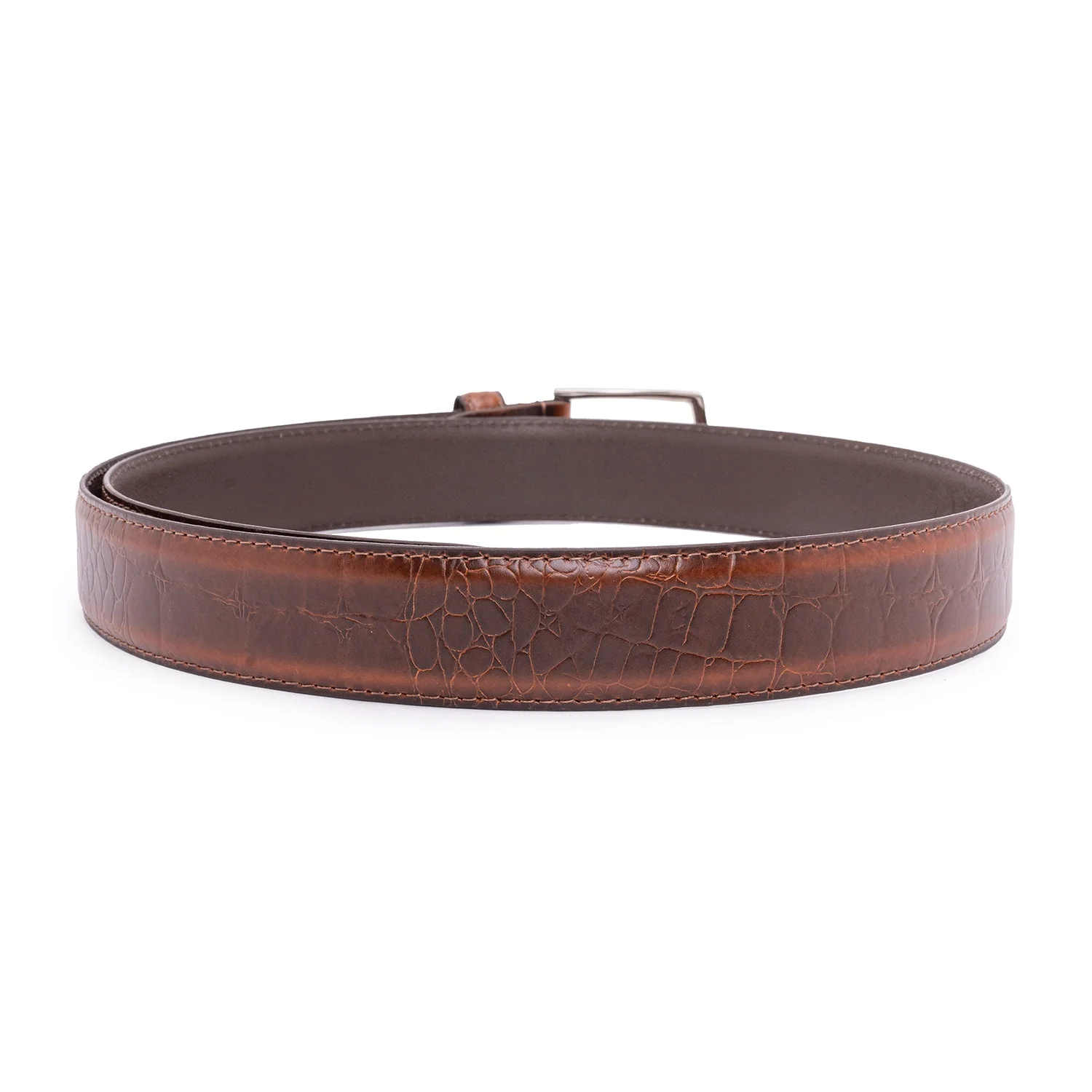 Genuine Brown Leather Belt For Men | Solid Leather Belt | Classic and Durable - Image 3