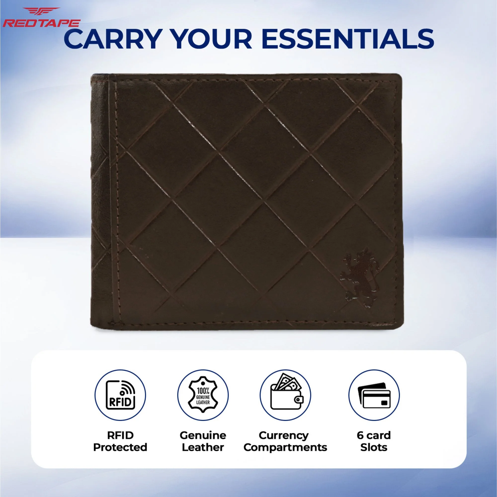 Men's Brown Leather Wallet - Image 4