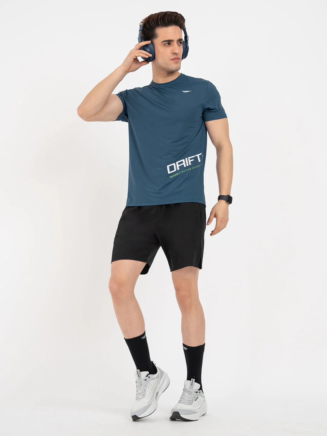 Graphic Midnight Blue Tshirt for Men | Daily Activewear - Image 5