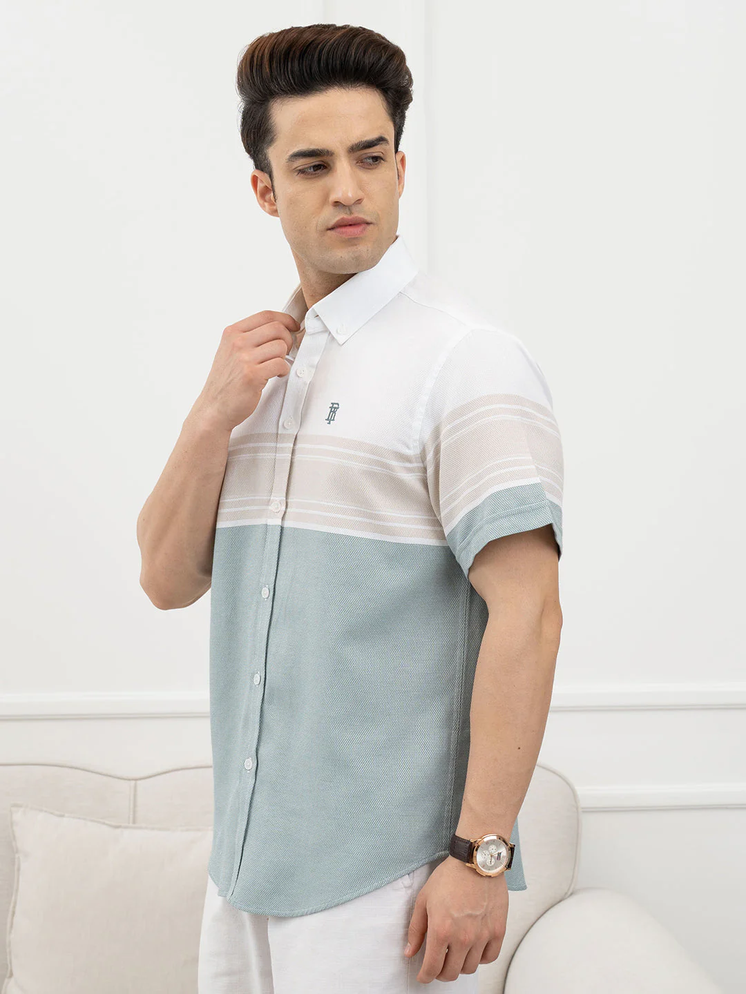 Green Shirt Men - Image 2