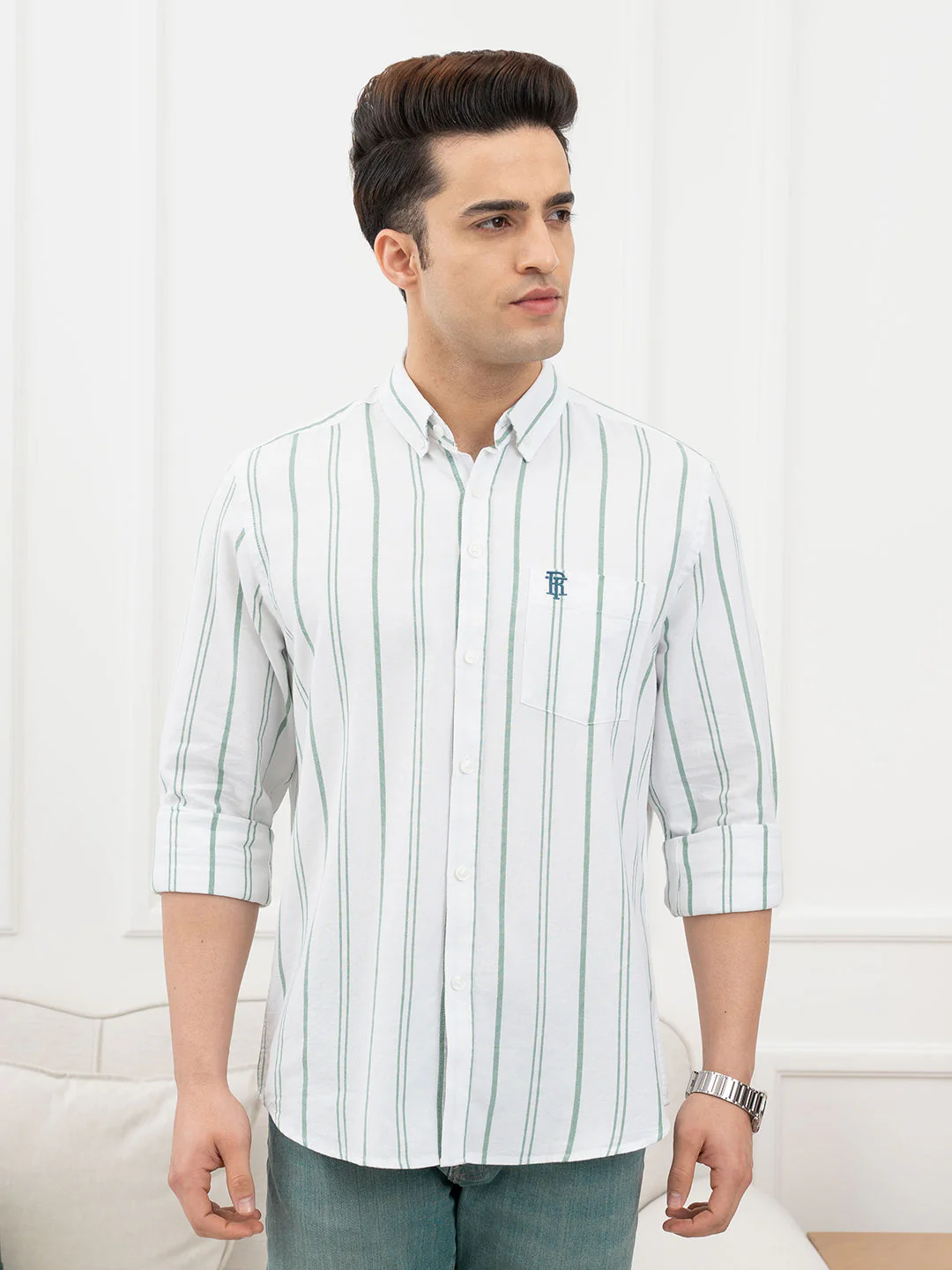 Green Shirt Men - Image 2